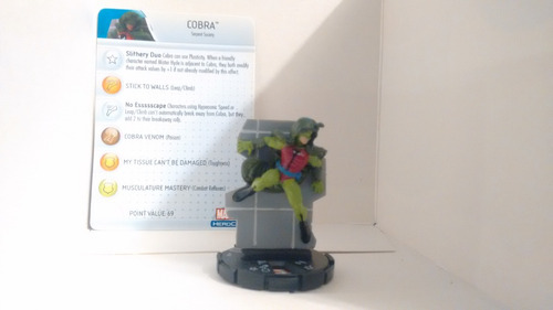 Heroclix Cobra Edición Con Tarjeta Rareza Azul