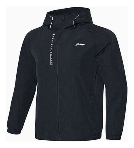 Li-ning Chaqueta Rompevientos Deportiva Capucha Negro Fpx