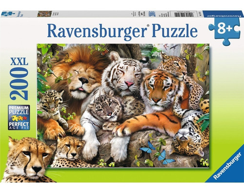 Rompecabezas Ravensburger Grandes Felinos 200 Piezas 8+