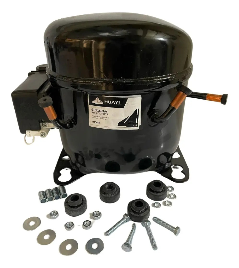 Motor Compresor Comercial Huayi 1/2hp R134 Hbp Gpy16raa
