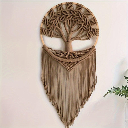 . Tapiz Bohemio De Macramé Con Forma De Para Colgar En La