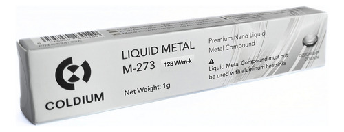 Pasta Térmica Metal Líquido Coldium M-273 1g Nano Oc 128w/mk