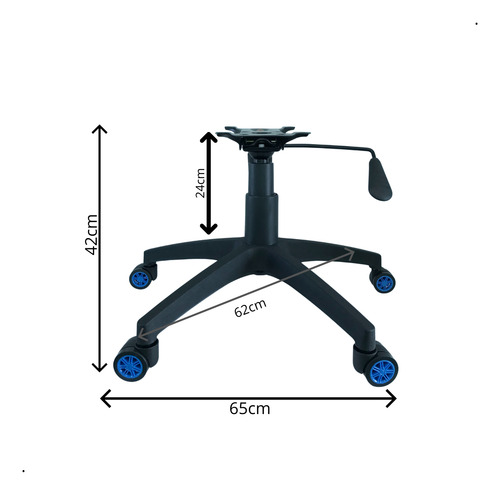 Base Estrela Completa Ergonomica Giratoria Escritorio Gamer