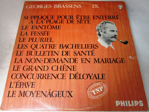 Georges Brassens - Ix  Importado Francia Lp