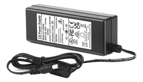 Ac 100-240v A Dc 12v 5a Adaptador De Fuente De Alimentacion