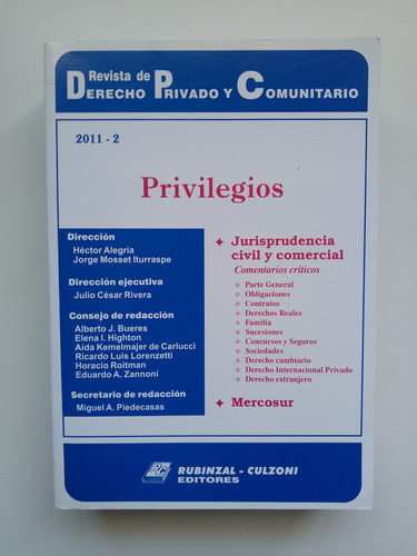 Privilegios 2011-2 / Rdpyc