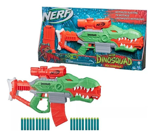 Nerf Dinosquad Rex Rampage 20 Dardos Nueva