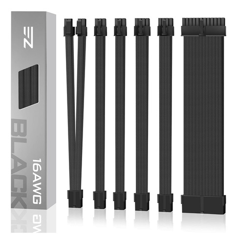 Ezdiy-fab Psu Cable Extension Kit Cable Con Manga Fuente De