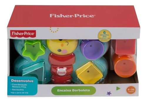 Brinquedo Para Bebê Fisher Price Encaixa Borboleta - Mattel
