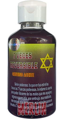 Aceite 7 Veces Reversible - Retira Mala Suerte Y Brujerias