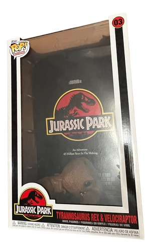 Funko Movie Poster Jurassic Park T Rex Y Velociraptor 6pulga