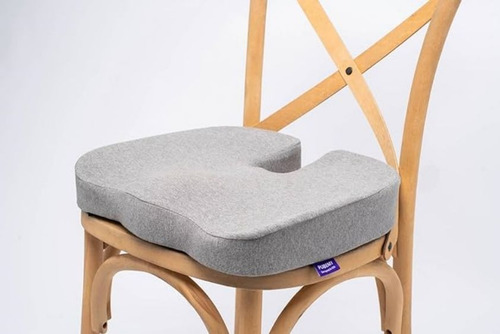 Cojín De Asiento Para Apoyo Lumbar Color Gris