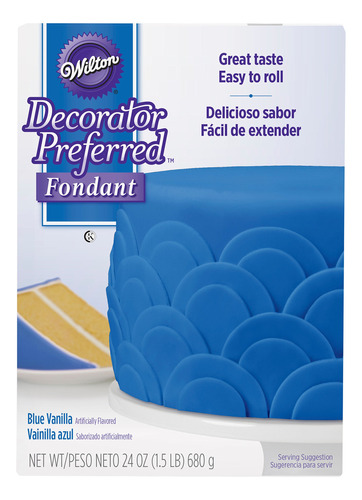 Decorator Preferred Blue Fondant Glaseado 24 Onza