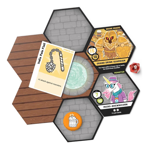 Juego De Mesa Heroes Of Barcadia: Juegos Para Beber De Explo