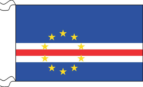Bandera De Cabo Verde Estampada De 150 X 90 Cm