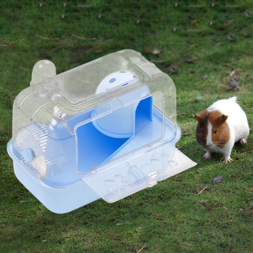 Gaiola De Hamster Transparente Com Garrafa De Água House Par