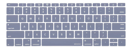 Protector De Teclado Gris Lila Para Macbook Pro 2016/2017