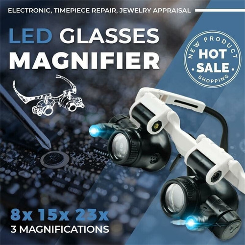 Diadema Gafas Reloj Joyero Reparación Lupa