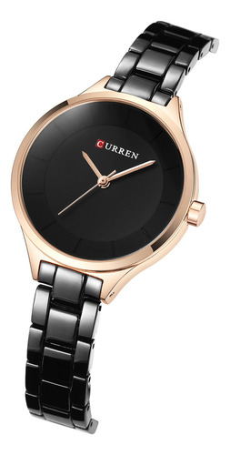 Reloj De Cuarzo Curren 9015 De Vestir Para Mujer A La Moda