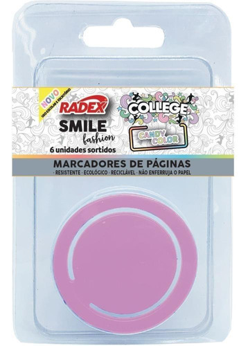 Clips Colorido Marcador Pag Slime Candy C/06u Radex Blister