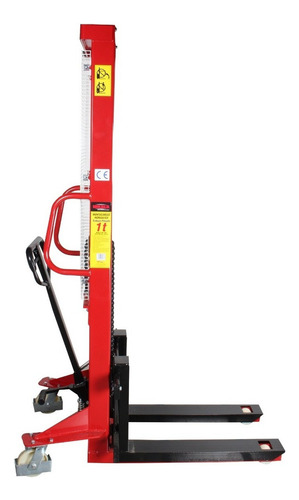 Montacargas Hidraulico Manual Mikels De Acero 1 Ton