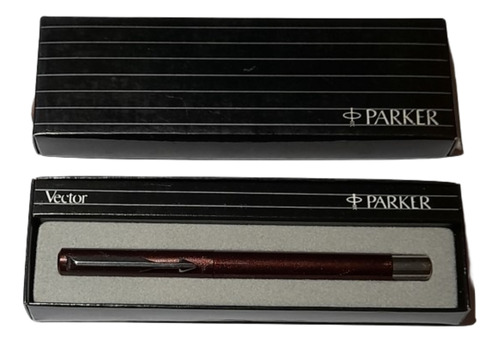 Boligrafo Parker Vector Marron Brillante - Made In Usa