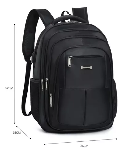 Bolso De Hombro Con Puerto USB Para Hombre Casual Mochila Impermeable  Antirrobo