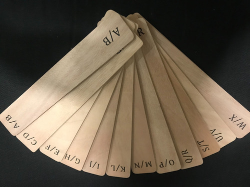 Imagen 5 de 6 de Divisores De Madera Para Discos De Vinilo (de La A A La Z)