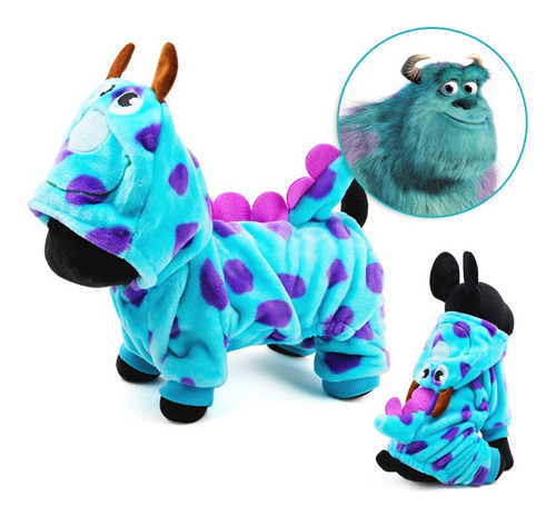 Casaco Para Cachorro Gato Sulley Monstros Roupa Pet