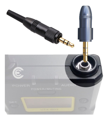 Conector P2 Estereo 3.5mm Com Rosca Interna Sennheiser Sony