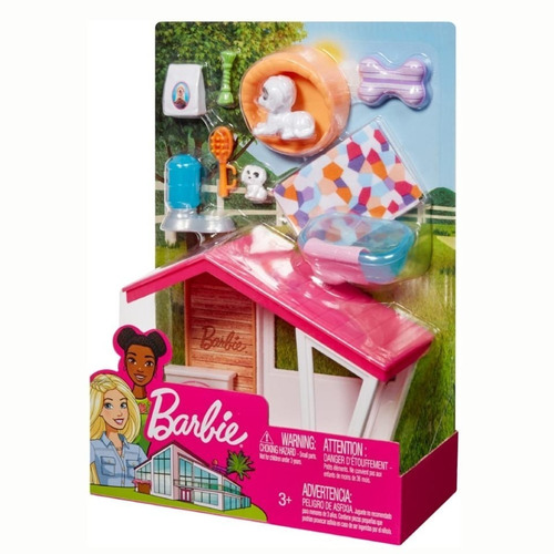 Casita De Perro Set Para Barbie Chelsea Accesorios