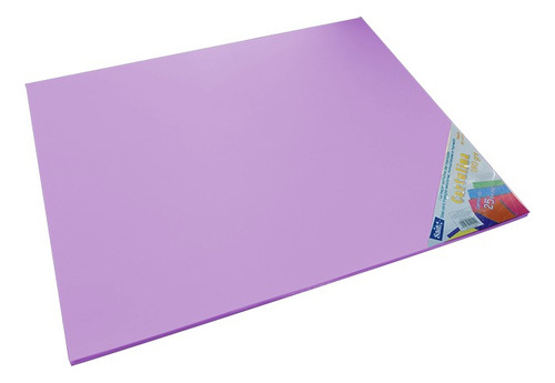 25 Cartulinas Escolares Saira 50x65 180grs Un solo color Color Lila Lisa