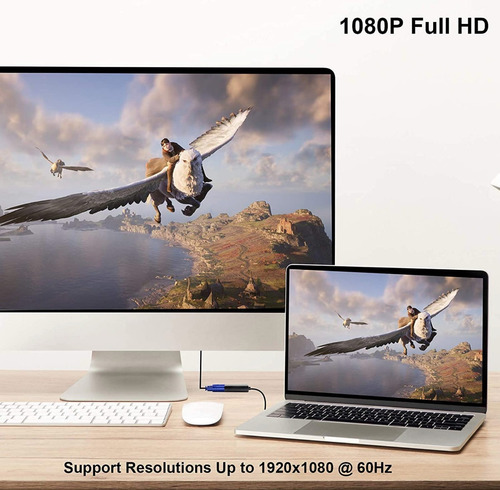 Imagen 7 de 7 de Gio Adaptador Hdmi A Vga Con Cable De Audio De 3.5mm
