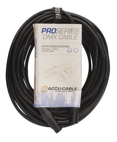 Adj Productos Ac5pdmx50pro Cable Dmx De 50 Pies Y 5 Pines