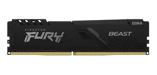 Memória RAM Fury Beast DDR4 color preto 8GB 1 Kingston KF432C16BB/8