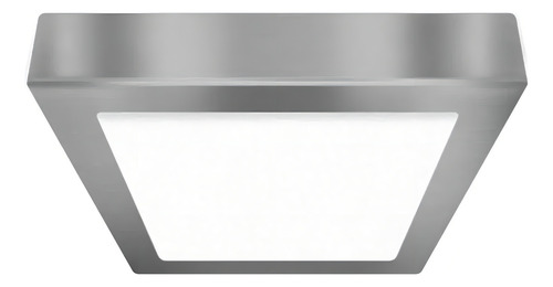 Plafon Cuadrado Aplicar Led Acero Techo Platil 25w Tbcin