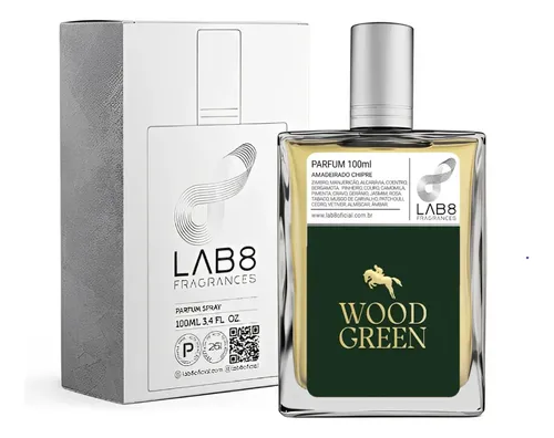 Perfume Eau de Parfum Lab 8 Wood Green Amadeirado 100ml | Frete grátis