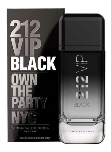 Perfume 212 Vip Black De Carolina Herrera Hombre 200 Ml Eau De Parfum Nuevo Original