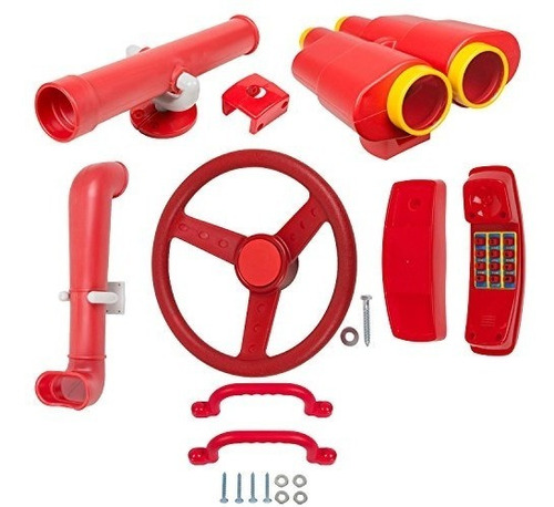 Columpio Cosas Accesorios Deluxe Kit (rojo) Con Sss Etiqueta