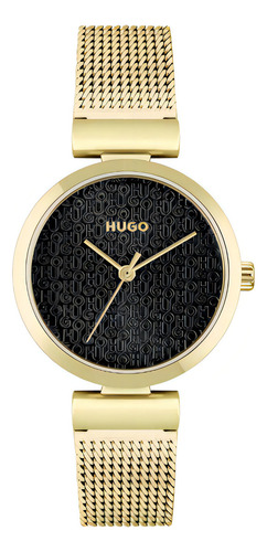 Reloj Hugo Para Mujer 1540129 Acero Inoxidable Dorado