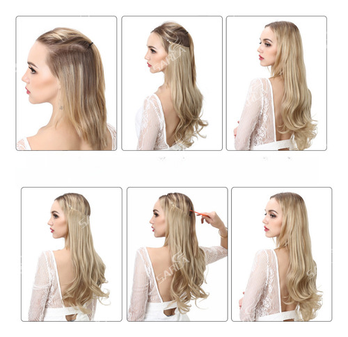 Extensiones De Cabello En U 40cm 16 Pulgadas Voluminosas