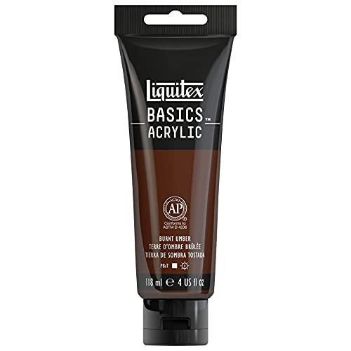 Pintura Acrílica Basics, Tubo De 4 Oz, Ámbar Quemado