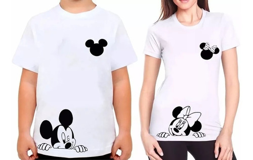 Kit Casal Camiseta Camisa Mickey E Minie Namorados