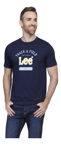 Playera Lee Hombre Manga Corta 28m1