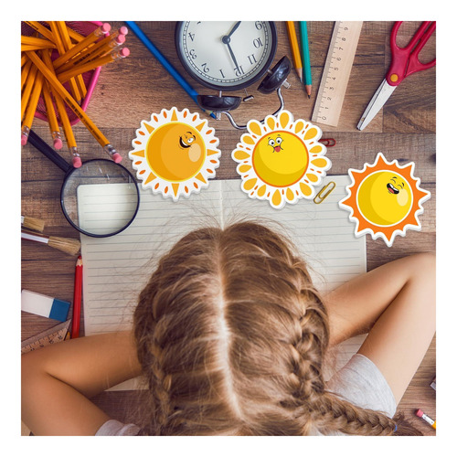 Bloques De Notas Jarthenaamcs Sol Notas Pegajosas Lindas, 9