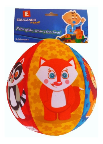 Imagen 1 de 3 de Pelota Chica Soft Globo Para Bebes Edu3005 Educando
