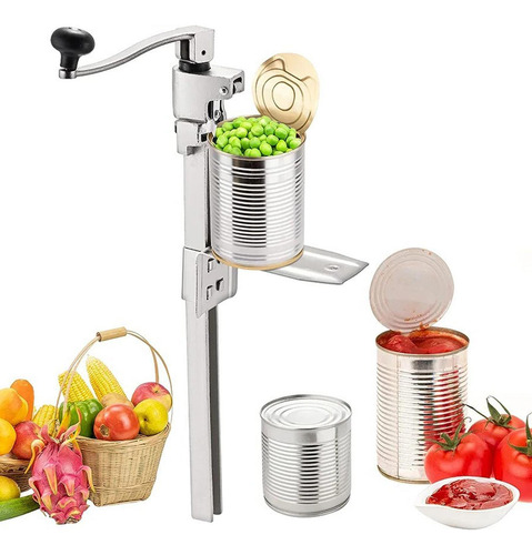 Abridor De Latas Comercial Manual Montado Em Mesa 48cmx60cm