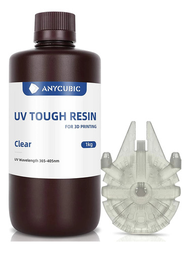 Resina Transparente Anycubic Uv Tough (1 Kg) Impresion 3d