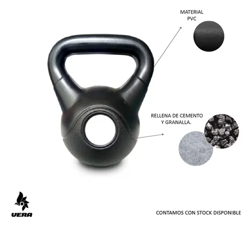 Pesa Rusa 9kg Kettlebells Pvc