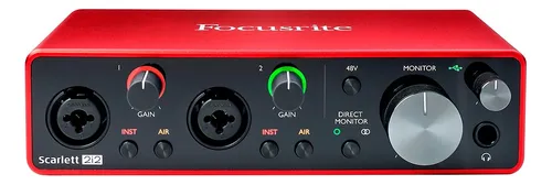 Interface Audio Focusrite Scarlett 2i2 2in/2out Prm